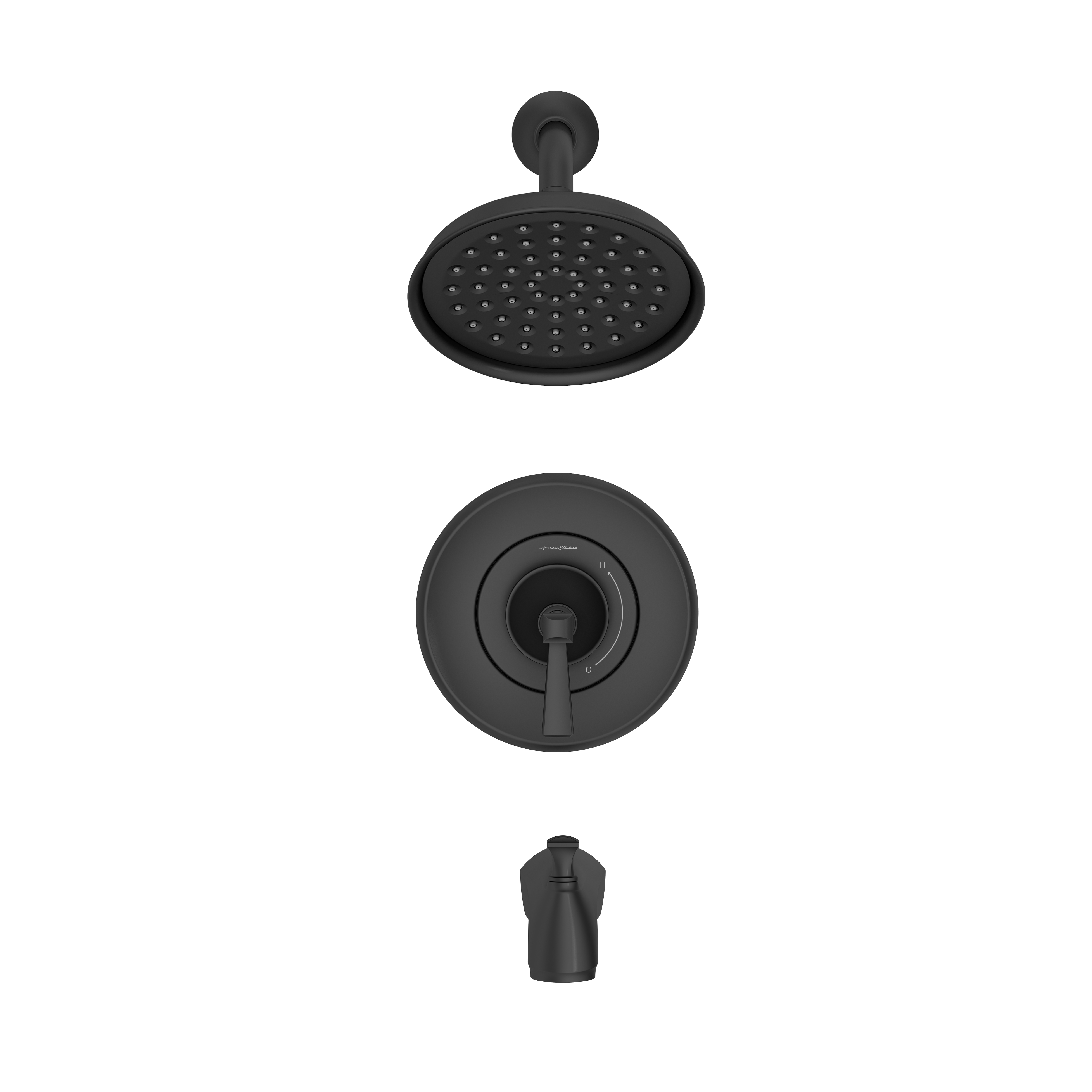 Glenmere™ 1.8 gpm/6.8 L/min Tub and Shower Trim Kit With Water-Saving Showerhead, Double Ceramic Pressure Balance Cartridge With Lever Handle